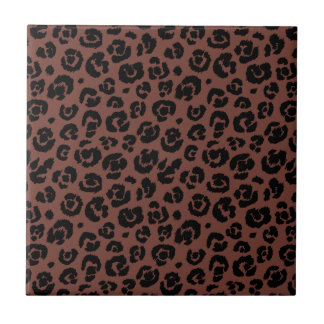 Carreau Empreinte de léopard noir Brown