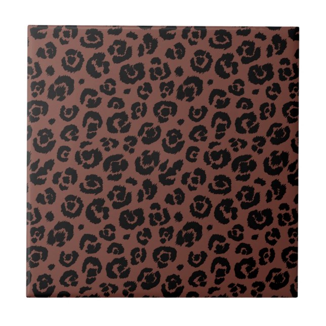 Carreau Empreinte de léopard noir Brown (Devant)