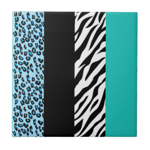 Carreau Empreinte de léopard, Zebra Print, Poster de anima