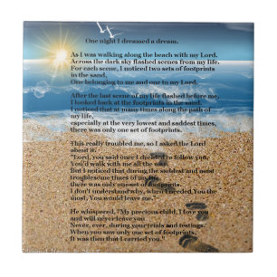 Carreau Empreintes de pas dans le sable