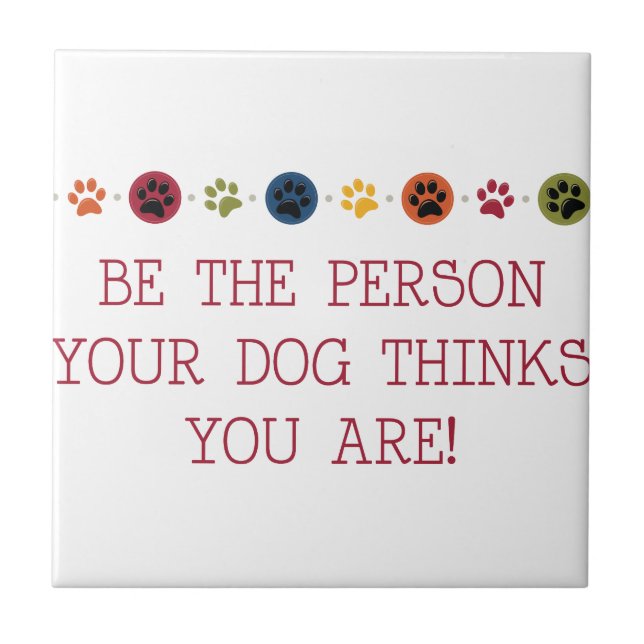 Carreau Empreintes des animaux de compagnie de chien (Devant)