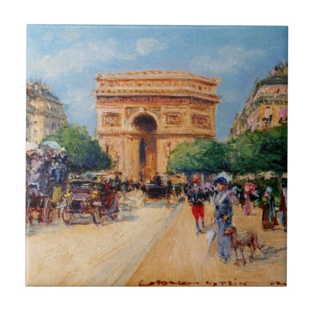 CARREAU EN CÉRAMIQUE パリの日曜日 (Devant)