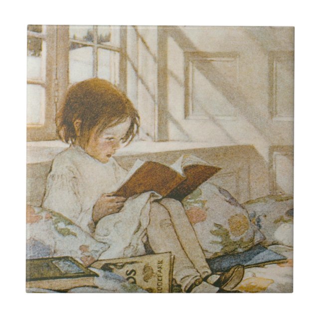 CARREAU EN CÉRAMIQUE 子どもの詩の園 (Devant)