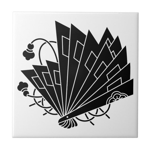 CARREAU EN CÉRAMIQUE 檜扇蝶 (Devant)