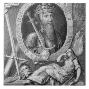 Carreau En Céramique 1312-77) rois d'Angleterre d'Edouard III (à partir