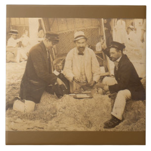 Carreau En Céramique 1914 fun on the beach in Germany
