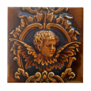 Carreau En Céramique 2e édition de 2 Antique Tile Repro d'Angel Cherub