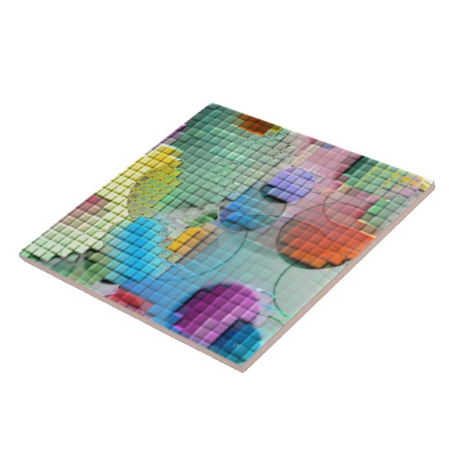 Carreau En Céramique 3D a couvert de tuiles le résumé (Côté)