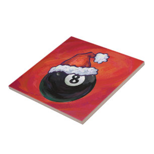 Carreau En Céramique 8 Balle Noël Casquette rouge