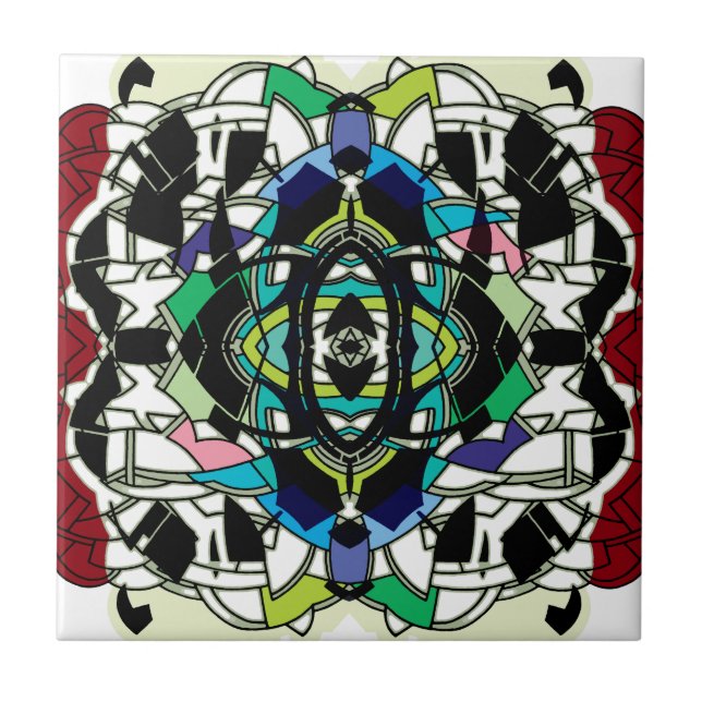 Carreau En Céramique à damiers (Devant)