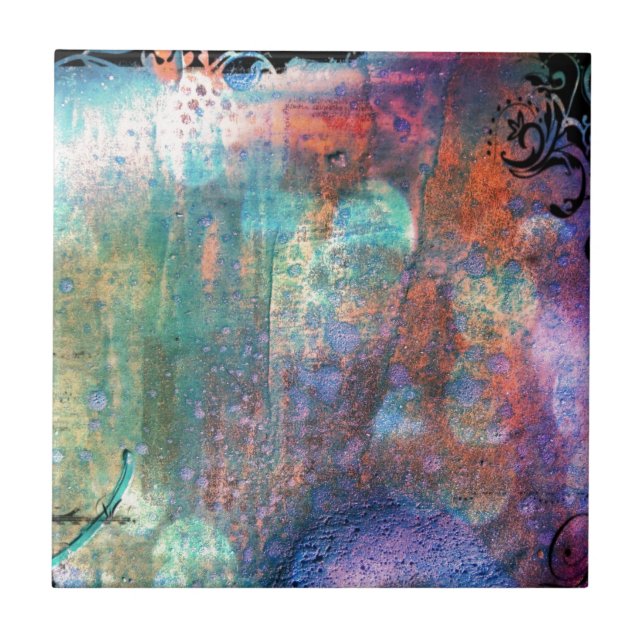 Carreau En Céramique Abstrait (Devant)