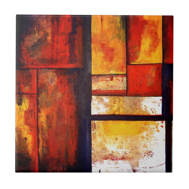 Carreau En Céramique Abstrait moderne (Devant)