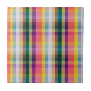 Carreau En Céramique Abstrait Scottish Plaid