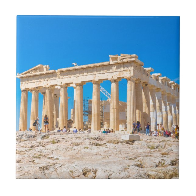 Carreau En Céramique Acropole à Athènes, Grèce (Devant)