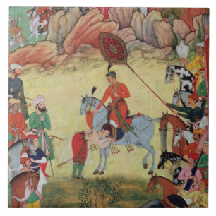 Carreau En Céramique Adham Khan rendant hommage à Akbar chez Sarangpur,