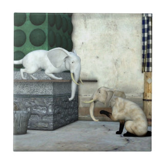 Carreau En Céramique adorable chats éléphants