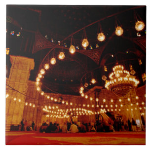 Carreau En Céramique Afrique, Egypte, Le Caire, La Mosquée Muhammad Al