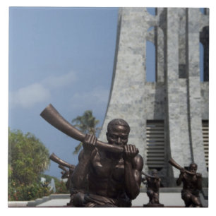 Carreau En Céramique Afrique, Ghana, Accra. Mausolée de Nkrumah, final