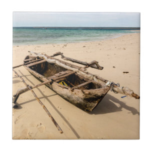 Carreau En Céramique Afrique, Mozambique, île de Mogundula