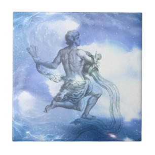 Carreau En Céramique Age du Zodiaque Aquarius