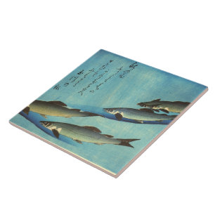 Carreau En Céramique AI (truite) - copie japonaise des poissons de