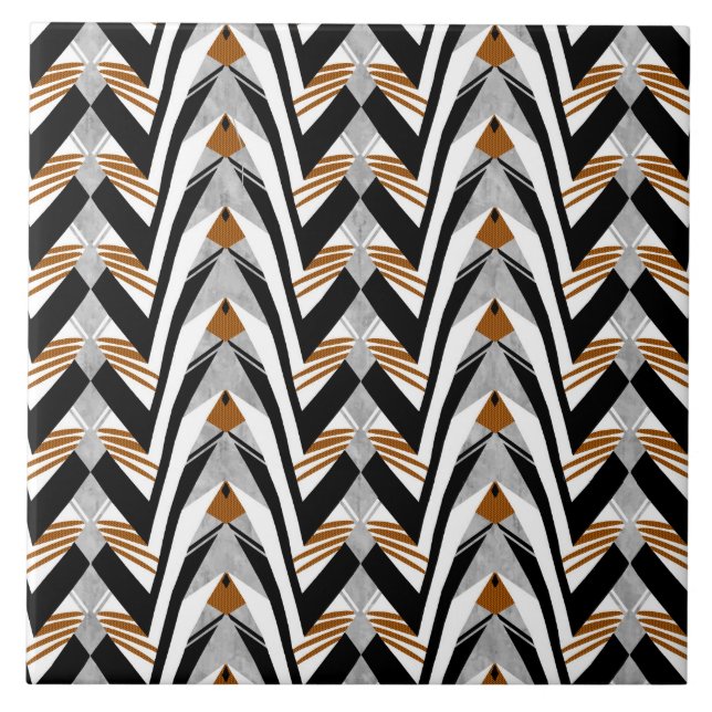 Carreau En Céramique Ailes sur le trépied de tuile (Devant)