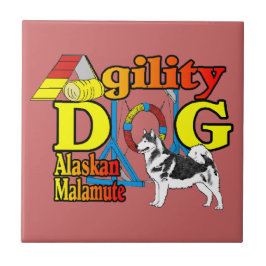 Carreau En Céramique Alaskan Malamute Agilité
