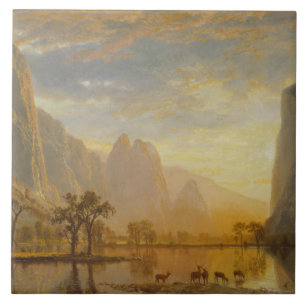 Carreau En Céramique Albert Bierstadt - vallée du Yosemite
