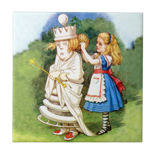 Carreau En Céramique Alice et la reine blanche