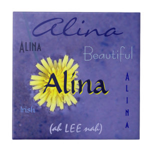 Carreau En Céramique Alina Nom et irlandais Signification avec Fleur Ja