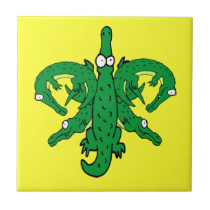 Carreau En Céramique Alligator Fleur De Lis