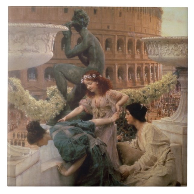 Carreau En Céramique Alma-Tadema | le Colisé, 1896 (Devant)