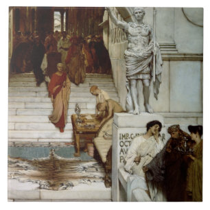 Carreau En Céramique Alma-Tadema une assistance chez Agrippa, 1875