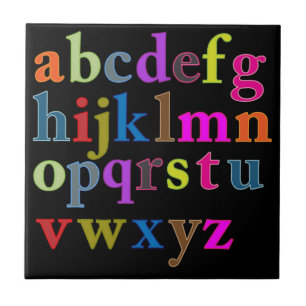 Carreau En Céramique Alphabet