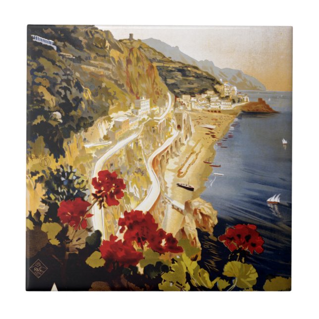 Carreau En Céramique Amalfi, Italie (Devant)