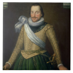 Carreau En Céramique Amiral monsieur Thomas Button (d.1694)