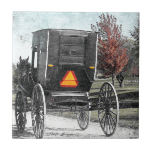 Carreau En Céramique Amish Buggy
