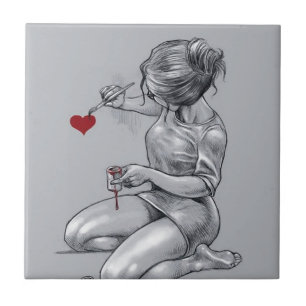 Carreau En Céramique Amour de peinture