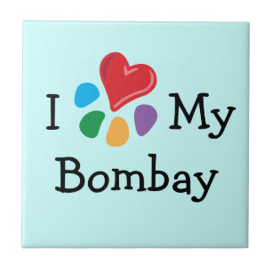 Carreau En Céramique amoureux des animaux_J'Coeur Mon Bombay