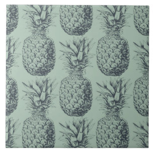 Carreau En Céramique Ananas, fruit tropical design motif