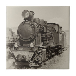 Carreau En Céramique Ancien moteur à vapeur étroit Gr-269