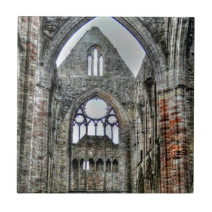 Carreau En Céramique Ancienne abbaye de Tintern, monastère cistercien,