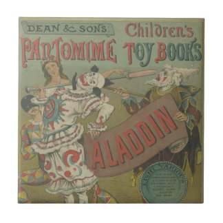 CARREAU EN CÉRAMIQUE ANCIENNE AFFICHE DE CIRQUE