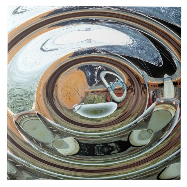 CARREAU EN CÉRAMIQUE ANCIENNE ANGLETERRE (Devant)