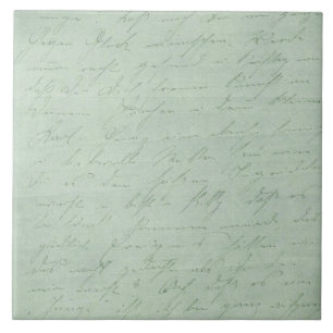 Carreau En Céramique Ancienne écriture manuscrite lettres d'amour estam