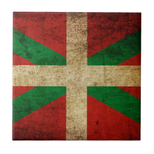 Carreau En Céramique Ancienne Ikurriña