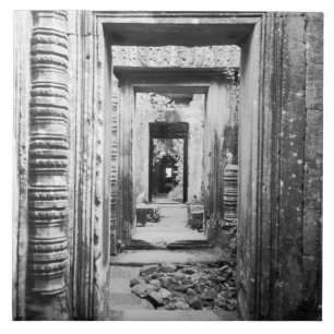 Carreau En Céramique Angkor Cambodia, Portes Preah Khan