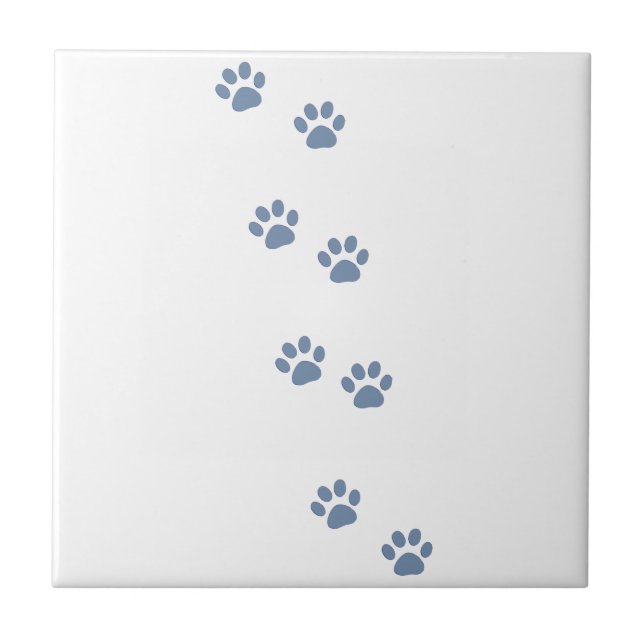 Carreau En Céramique animaux de compagnie chiens chat pawprints (Devant)