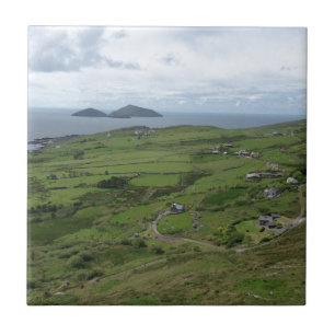 Carreau En Céramique Anneau de position d'océan irlandaise de Kerry