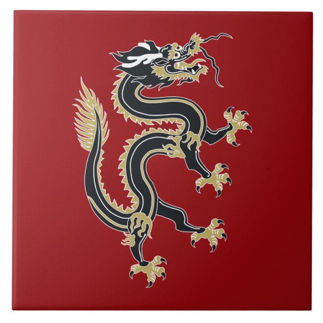 Carreau En Céramique Année du dragon (Devant)